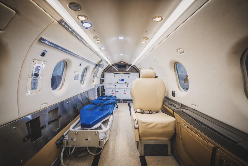 Interior of Pilatus PC-12 Aircraft